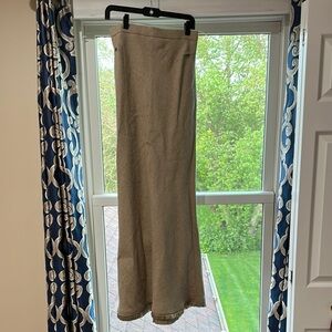 MaxMara Tan Trumpet Maxi Skirt for Work